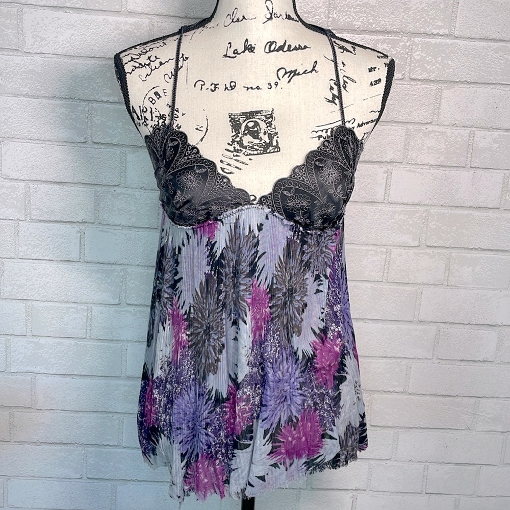Free People floral burst camisole top - Picture 1 of 11